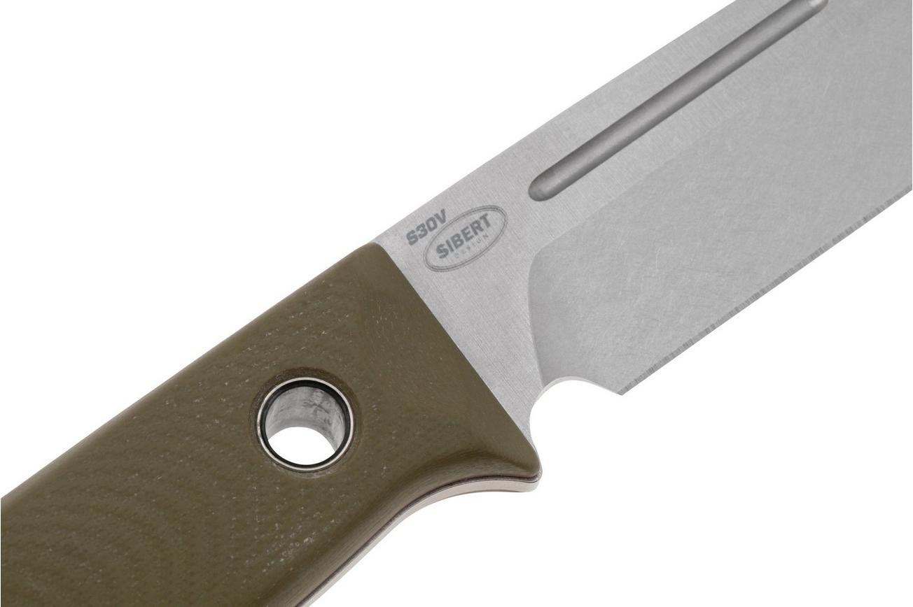 Benchmade Bushcrafter 163-1, CPM-S30V, OD Green G10, bushcraftmes, Sibert design