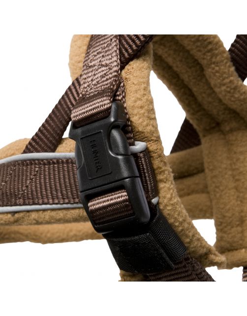 Hunter Harnas Norweger Racing Nylon Bruin&Cognac - Hondenharnas