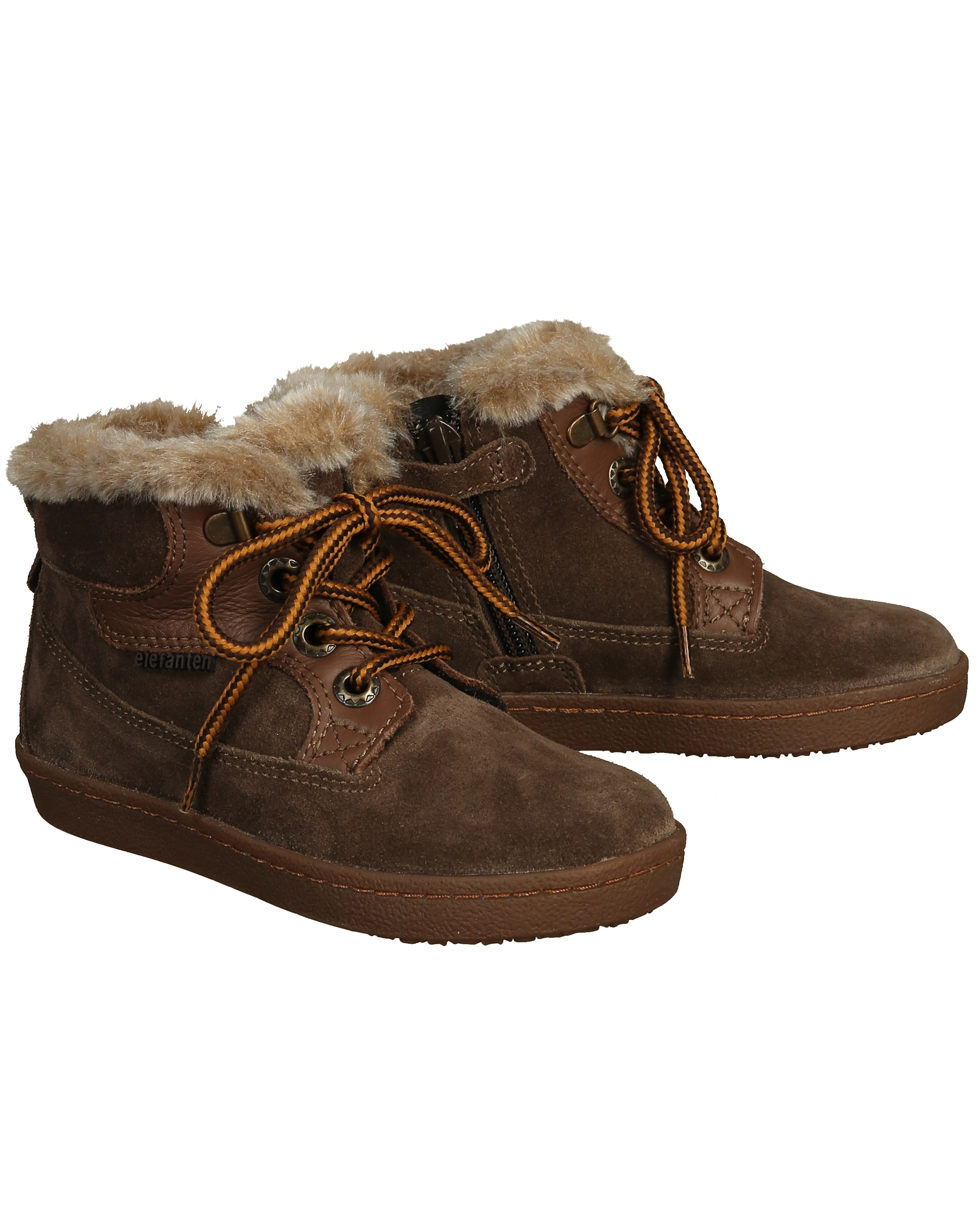Leder-Schnürstiefel MERLIN MAX gefüttert in moro/toffee