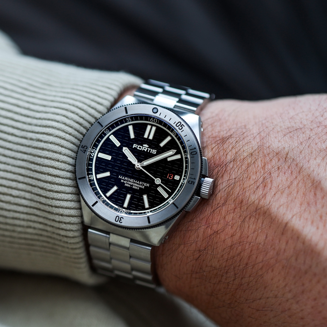 Fortis Marinemaster M-40 Gravity Black Block Bracelet
