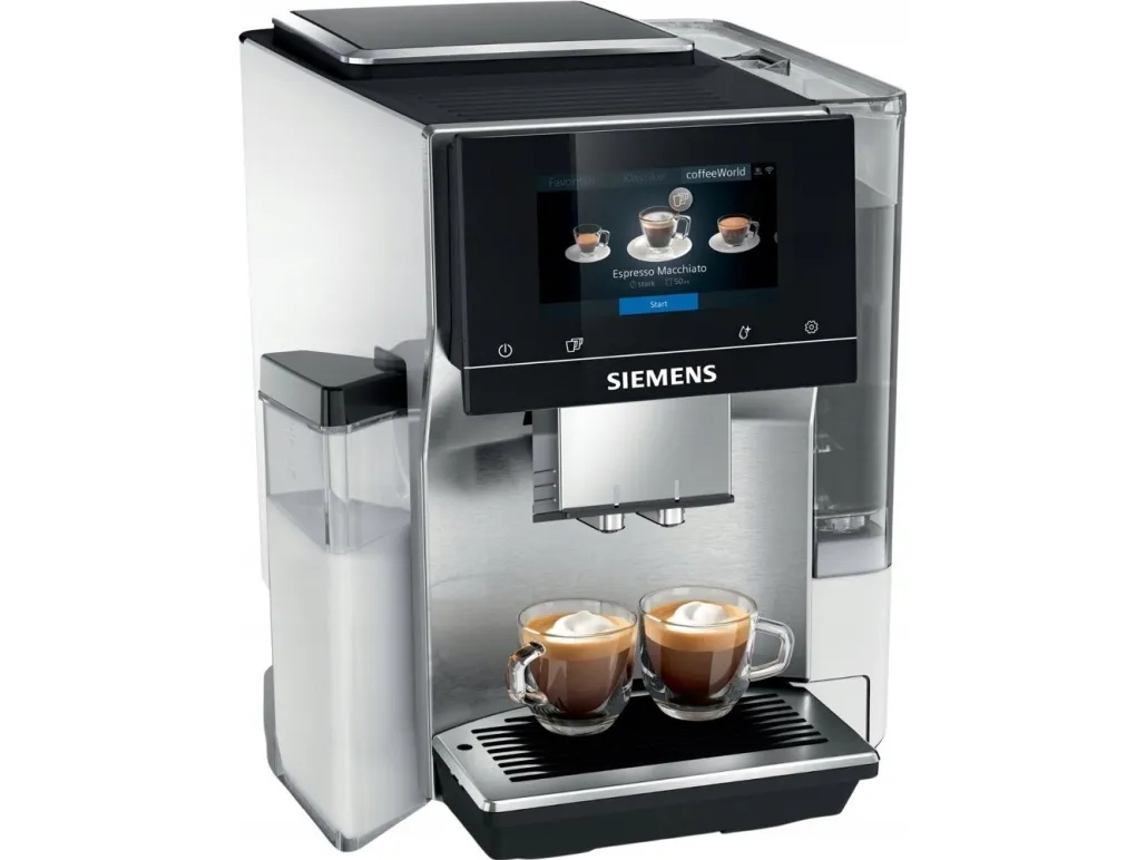 Siemens EQ.700 integral TQ715R03 - Automatisk kaffemaskine med mælkeskummer - 19 bar - rustfrit stål