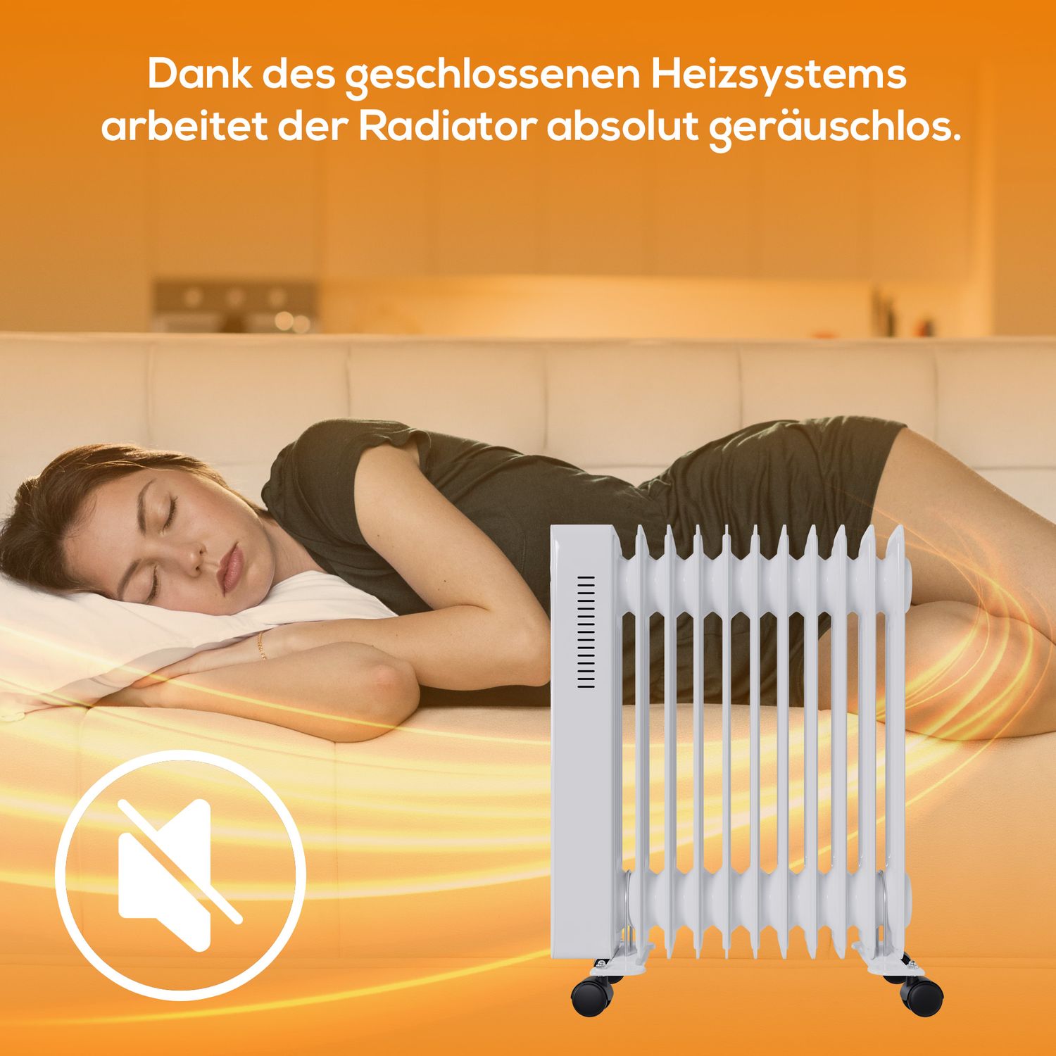 TroniTechnik® Ölradiator Elektroheizung TT-OR 311 in Weiß mit 11 Rippen und 1 2500 Watt, drei Heizstufen (1000W, 1500W, 2500W)