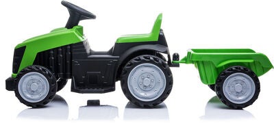 Azeno Eltraktor Med Tilhenger, Grønn