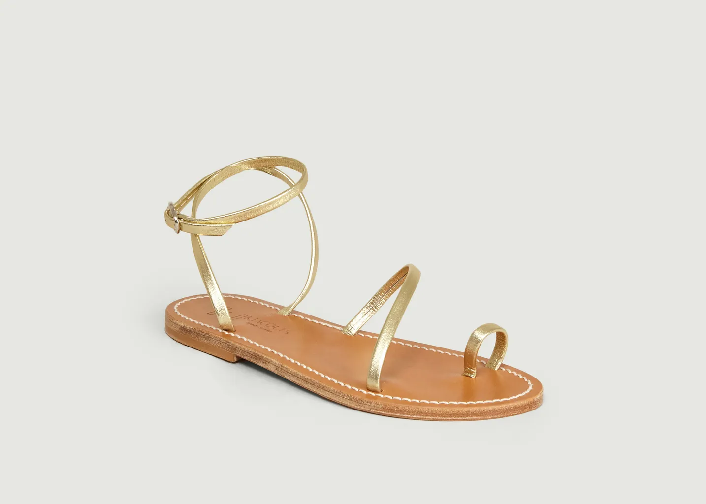 Sandales en cuir métallisé Loki K Jacques