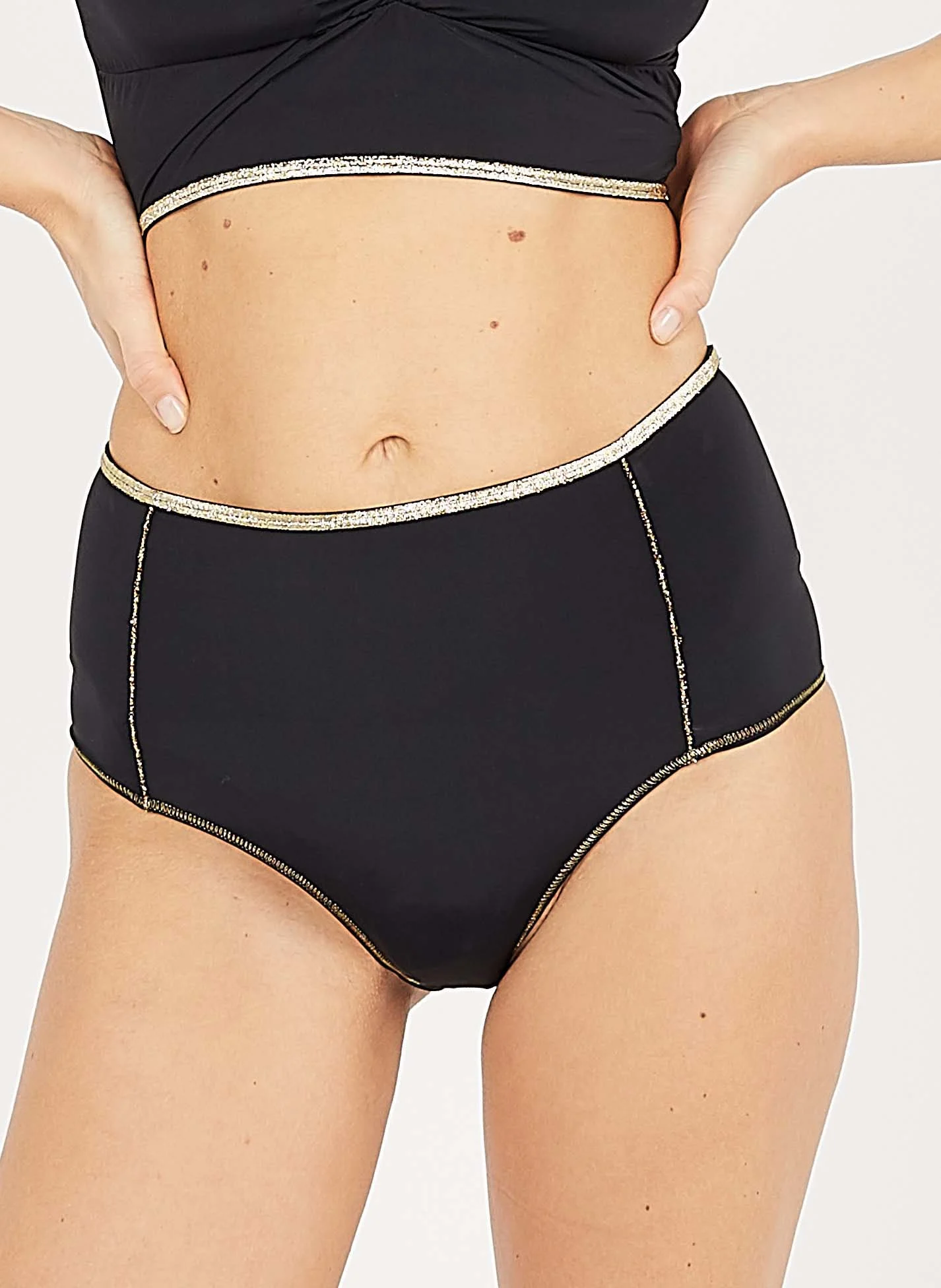 Culotte taille haute| Noir
