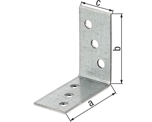 Hoekbeugel 40 x 40 x 20 mm, sendzimir verzinkt, 1 stuk
