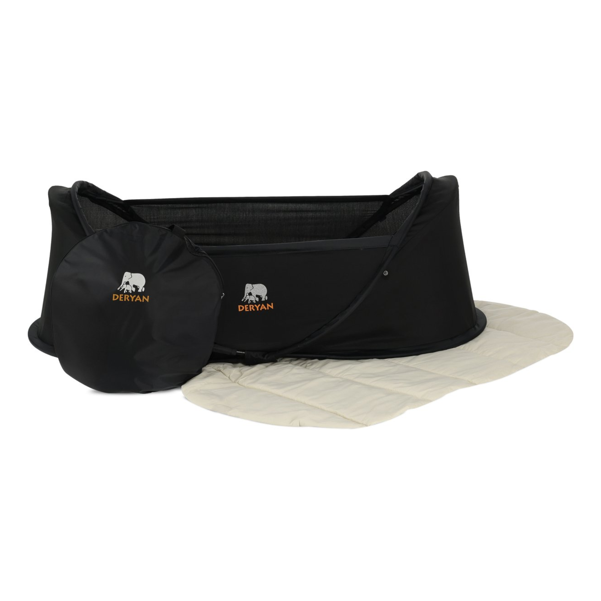 Deryan Infant BabyBox campingbedje met klamboe - Black