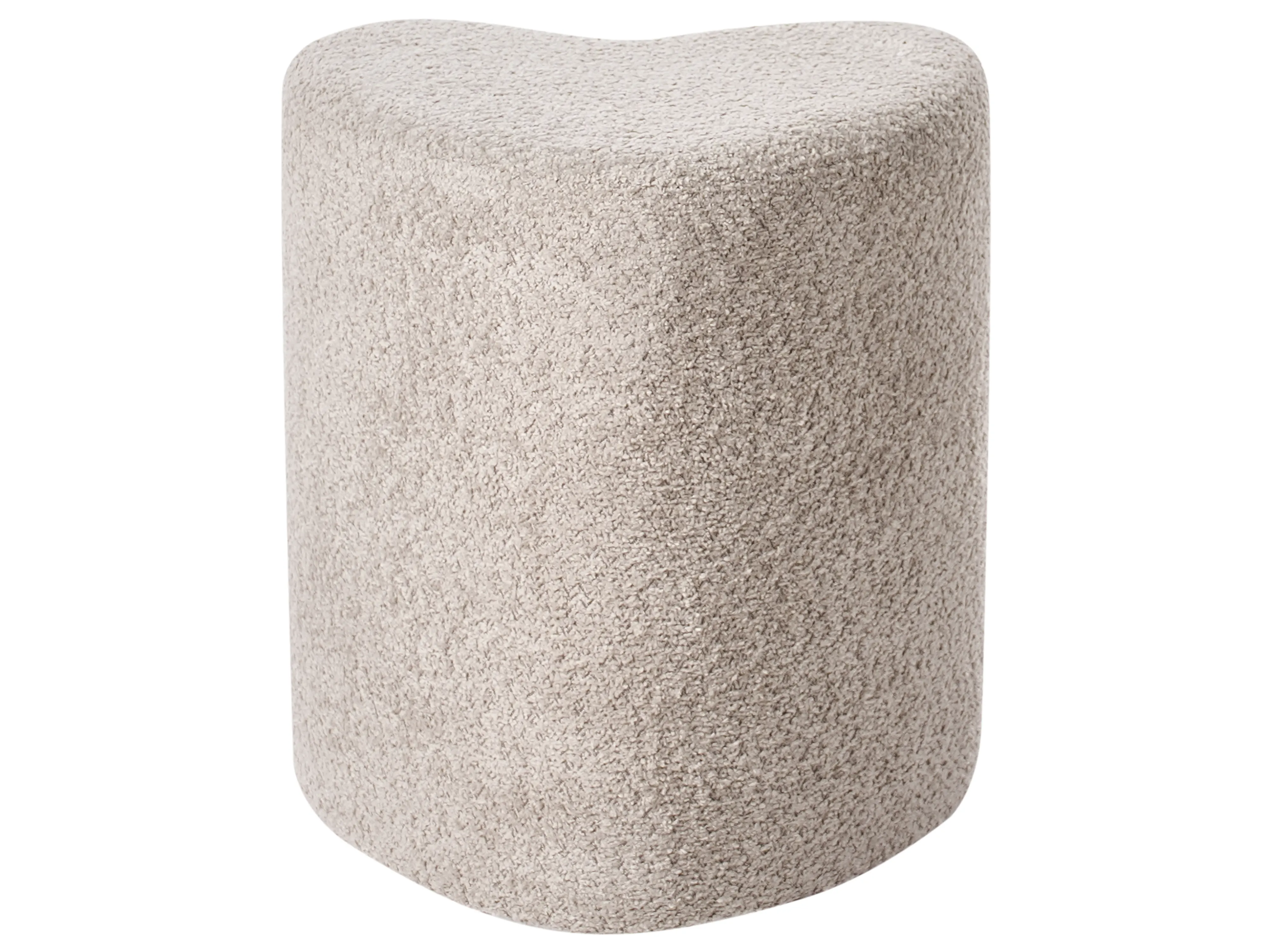 Poef SCOTIA Chenille Lichtbruin