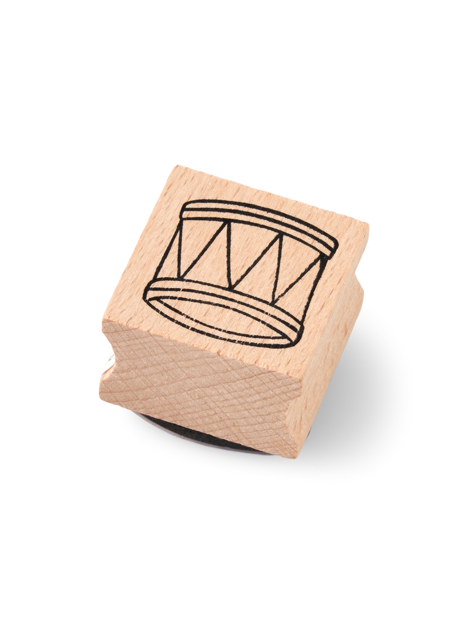 Stempel | Bøgetræ/gummi. 3 x 3 cm. | Nature