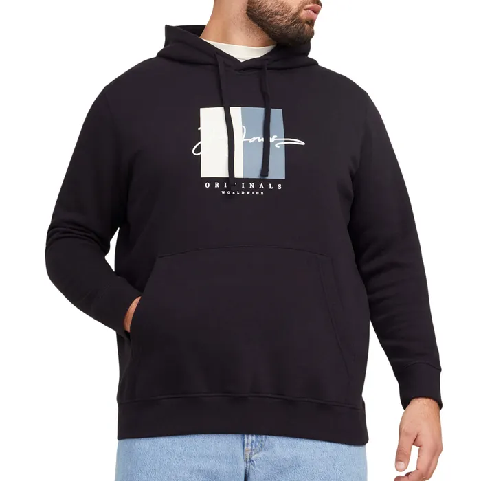 Jack & Jones Frederiksberg Box Script Hoodie Heren (plussize)