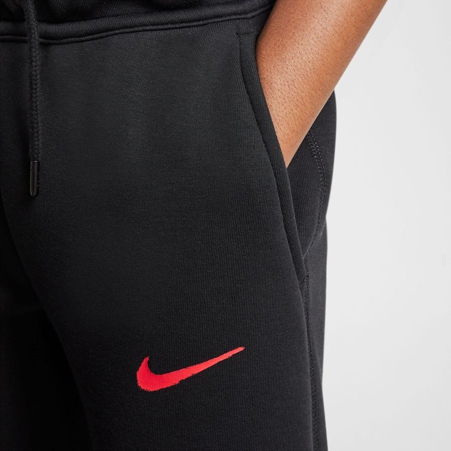 Paris Saint-Germain Bas de Survêtement NSW Tech Fleece - Noir/Rouge Enfant