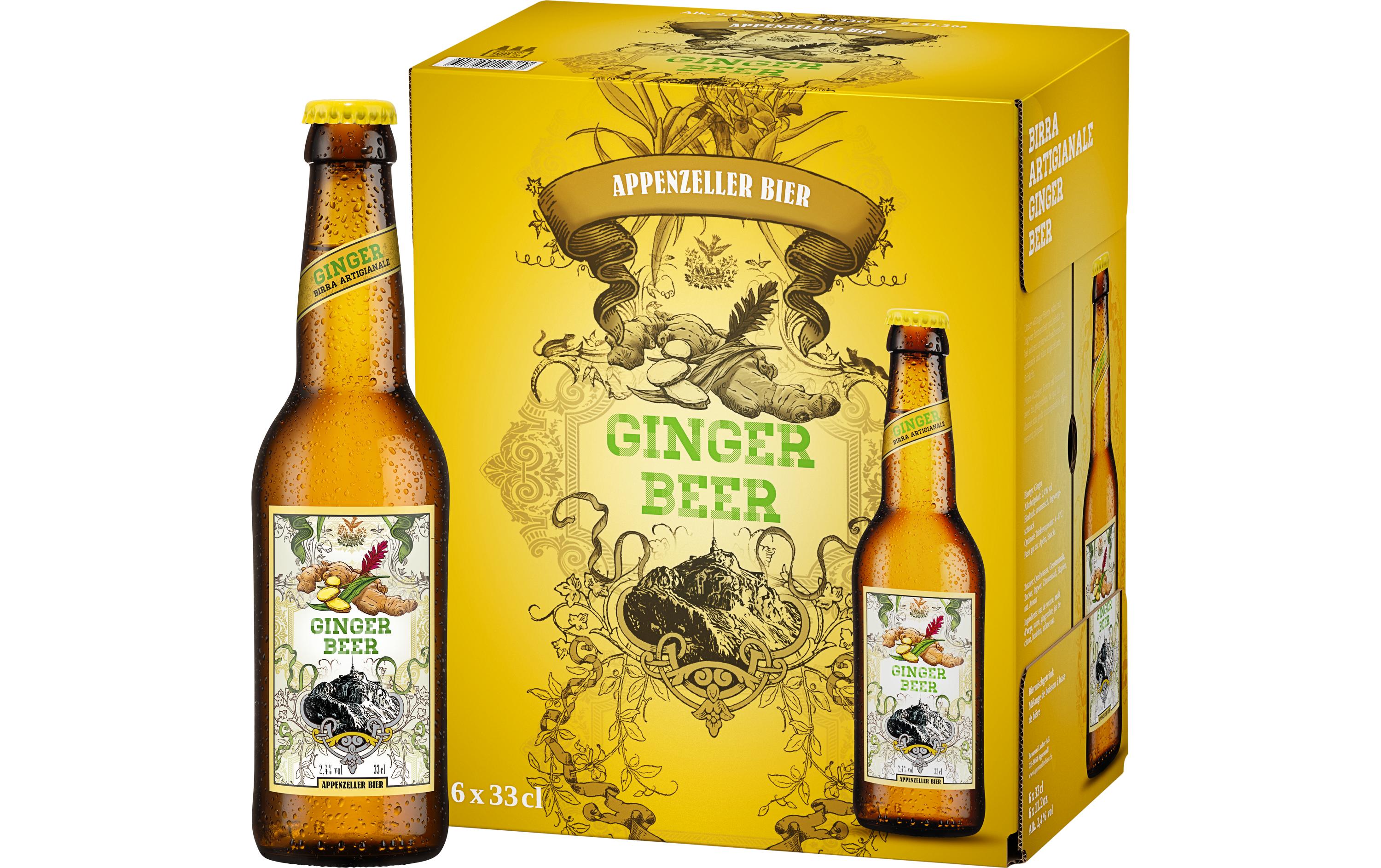 Bier Ginger-Beer 6 x 0.33 lIngwerbier