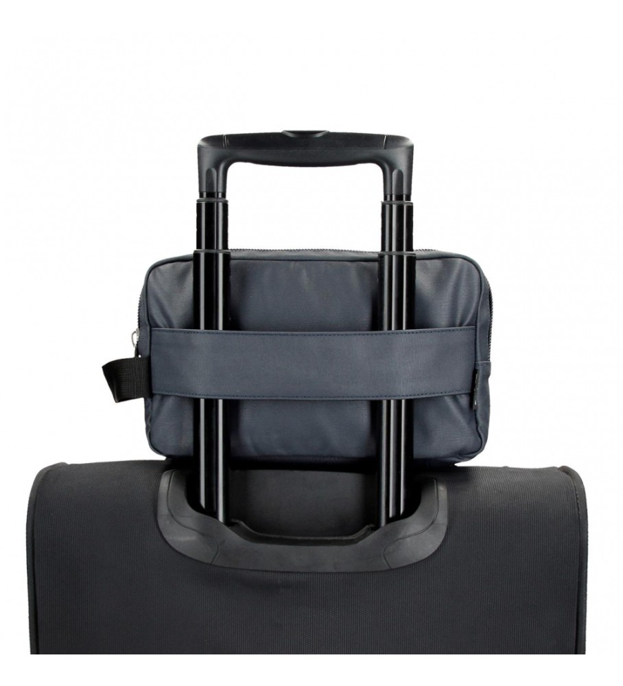 Nécessaire adaptável Pepe Jeans Hatfield com dois compartimentos, azul-marinho
