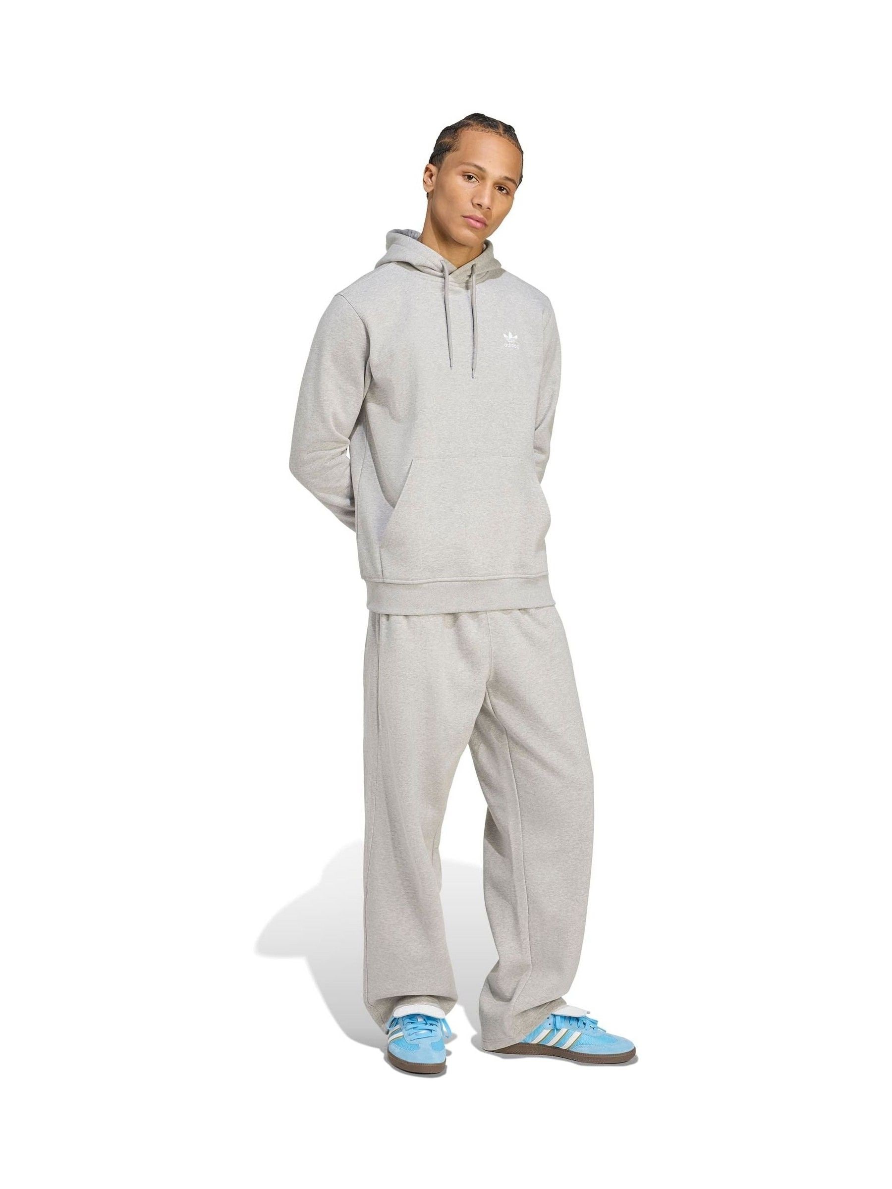 Grijs - adidas Originals Trefoil Essentials Open Hem Joggers