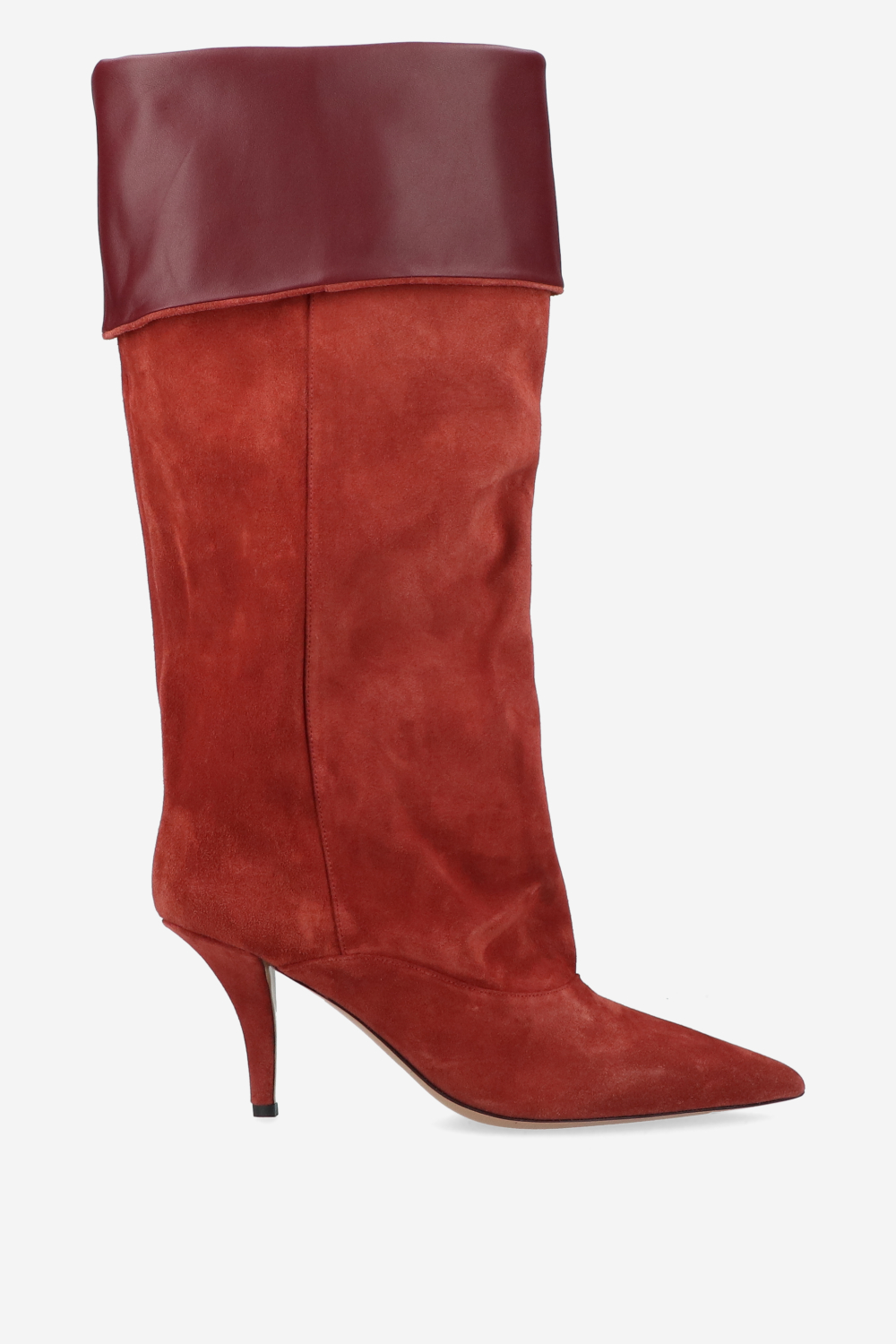 Ines reverse suede midcalf boots