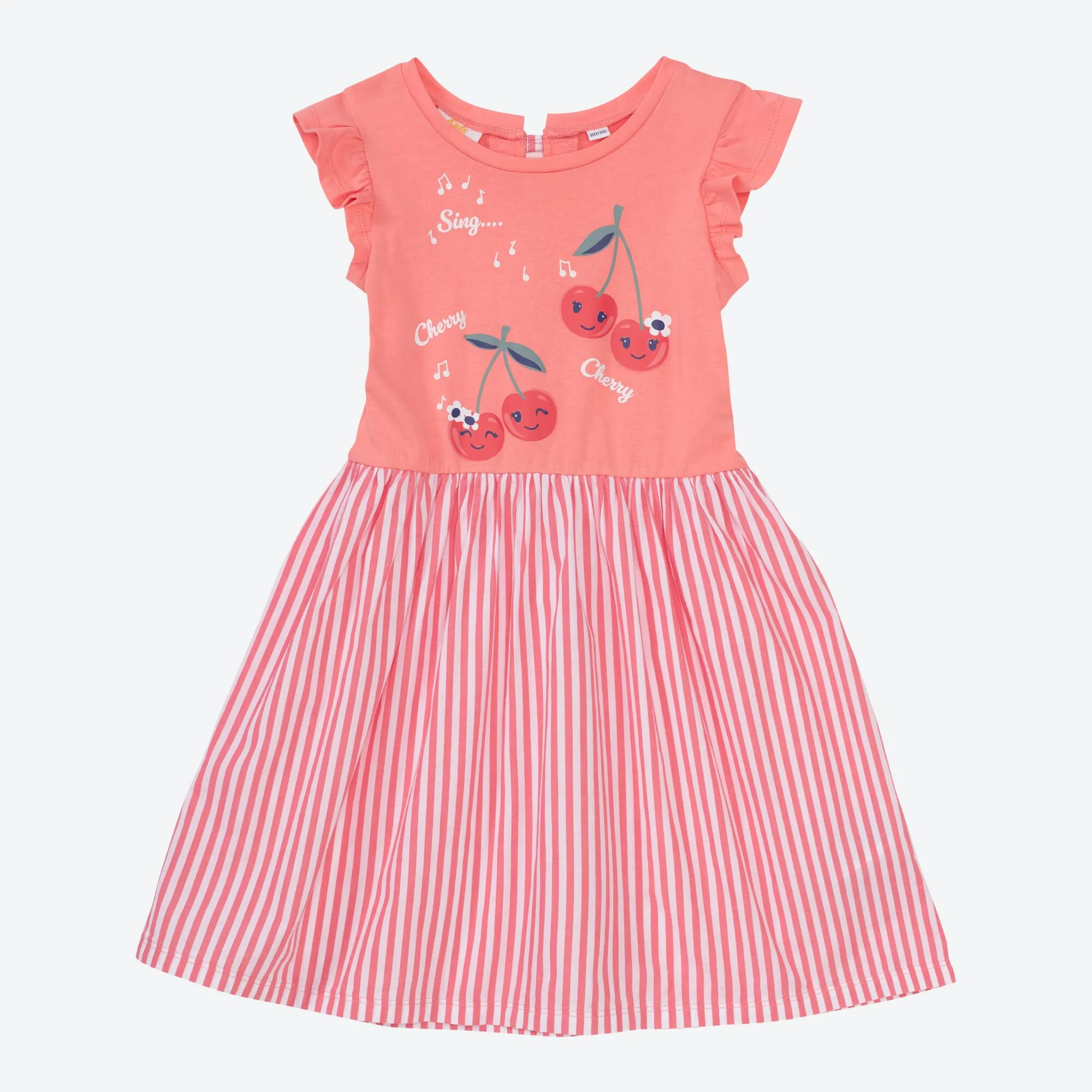 Mädchen-Kleid mit Kirschen-Aufdruck