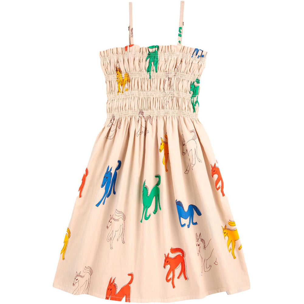 Køb Bobo Choses Beige Wonder Horses All Over Sleevless Strap Kjole
