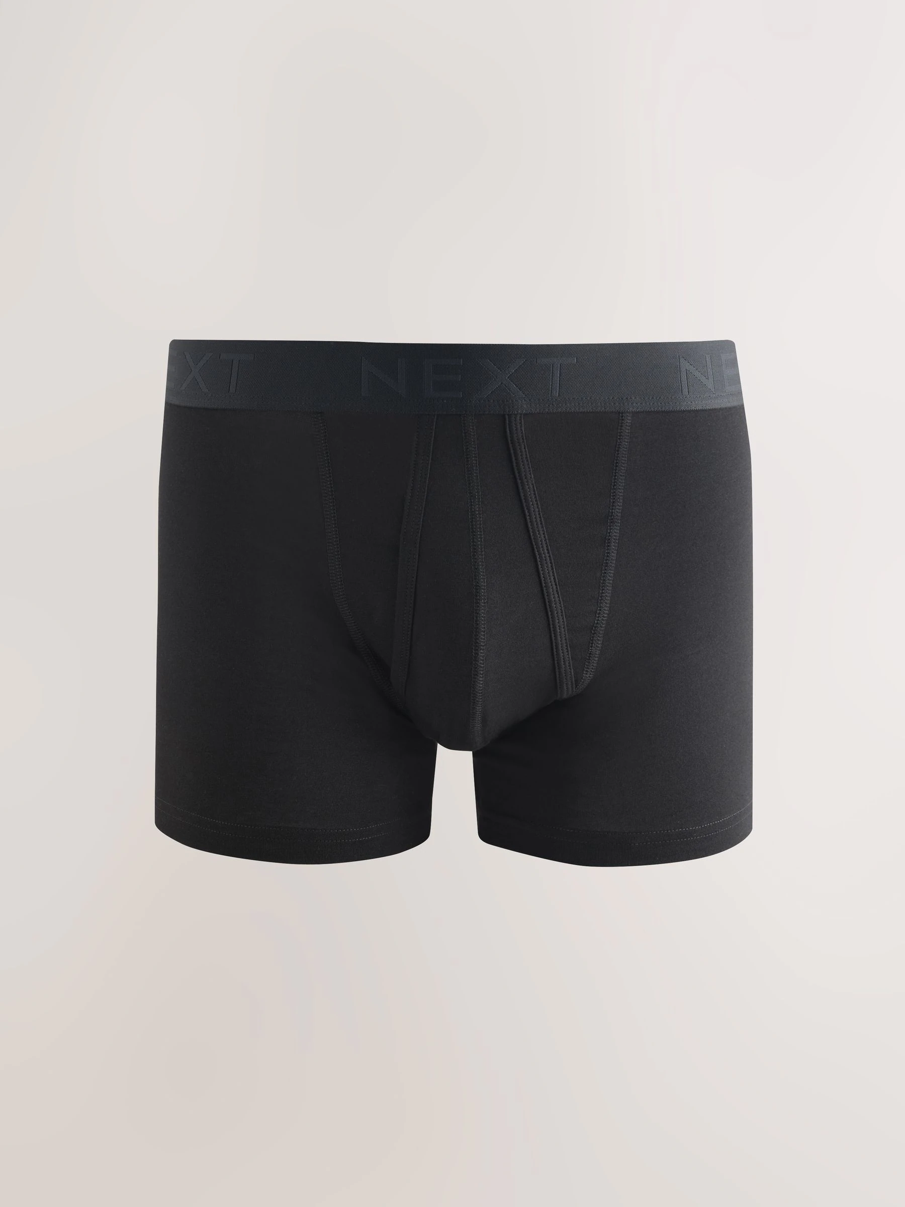 Zwart/grijs - Boxershorts van katoenrijk materiaal met A-voorkant