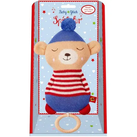 Die Spiegelburg Strick-Spieluhr Teddy BabyGlück