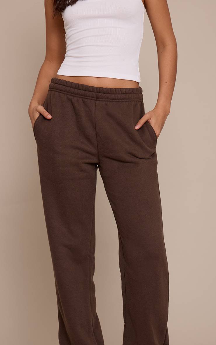 Espresso Pantalon De Jogging À Revers Pour Grande Taille Chiné