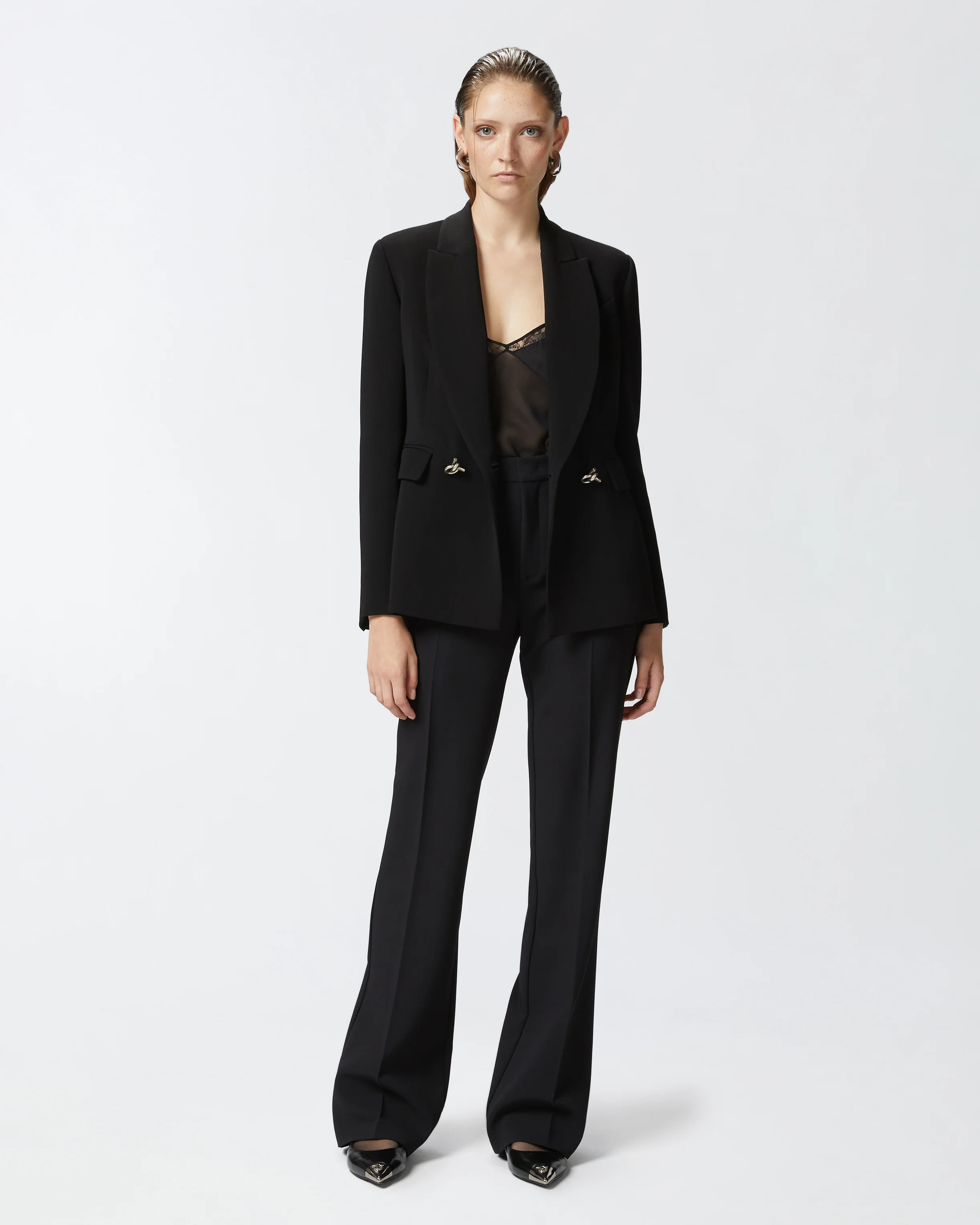 Pantalon taille haute | Noir