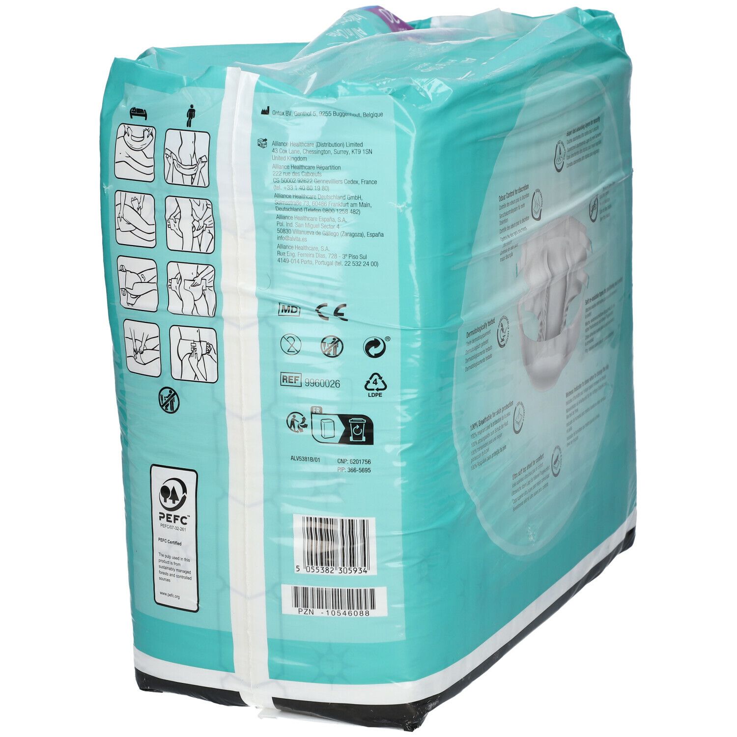 alvita® All-in-One Inkontinenzhosen Maxi Large Nacht