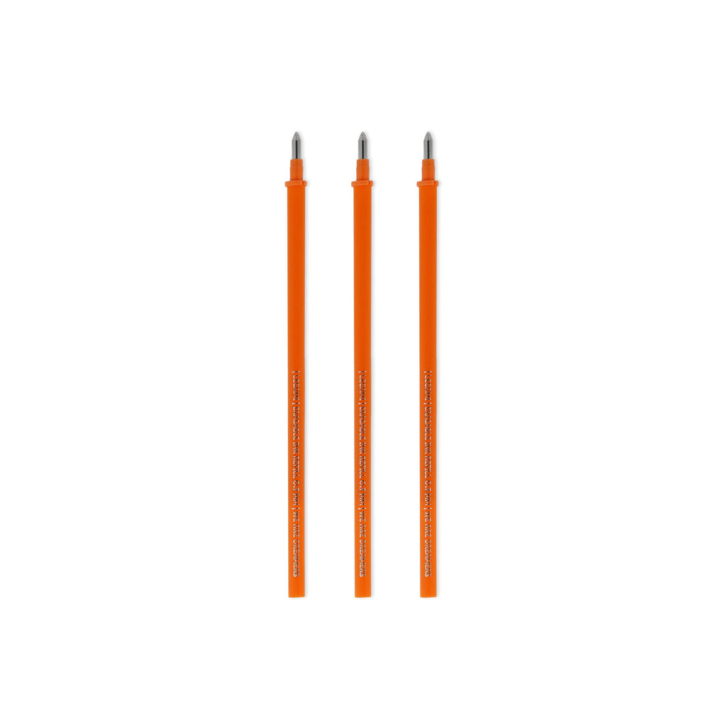 Conjunto 3 Recargas Laranja Caneta Apagar