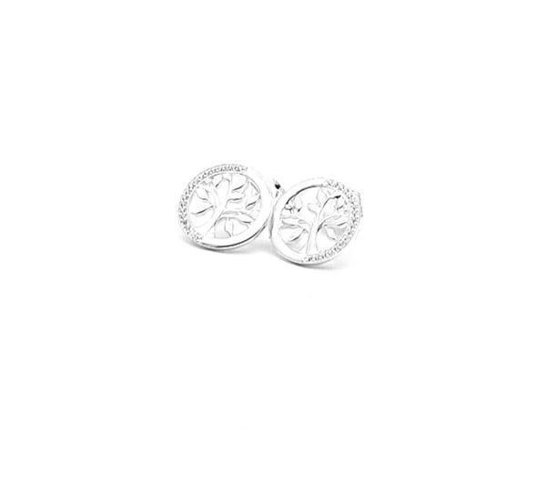 Unique And Co Ladies Unique And Co Sterling Stud Earrings with CZ