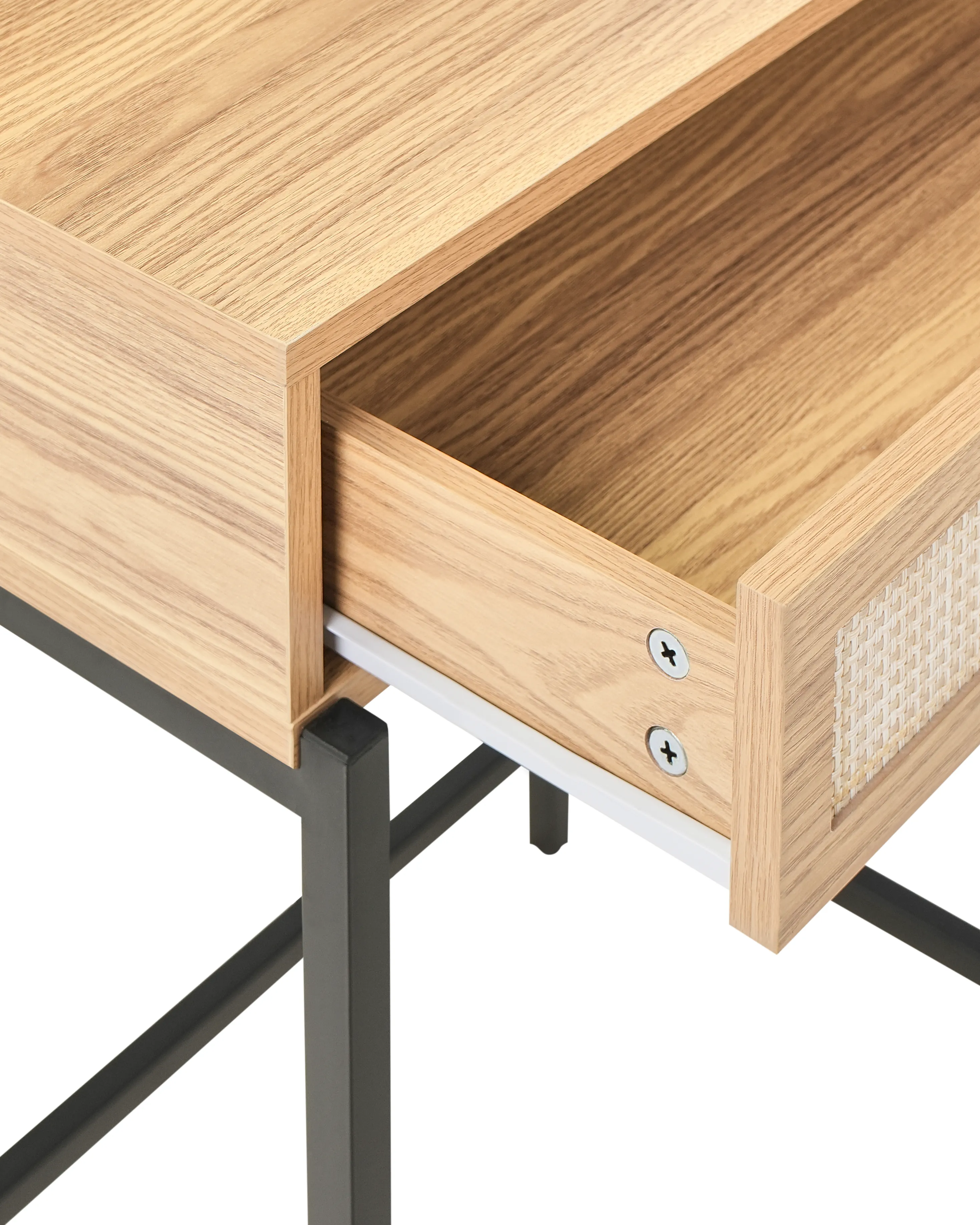 Kaptafel met spiegel CASSIAR Lichtbruin