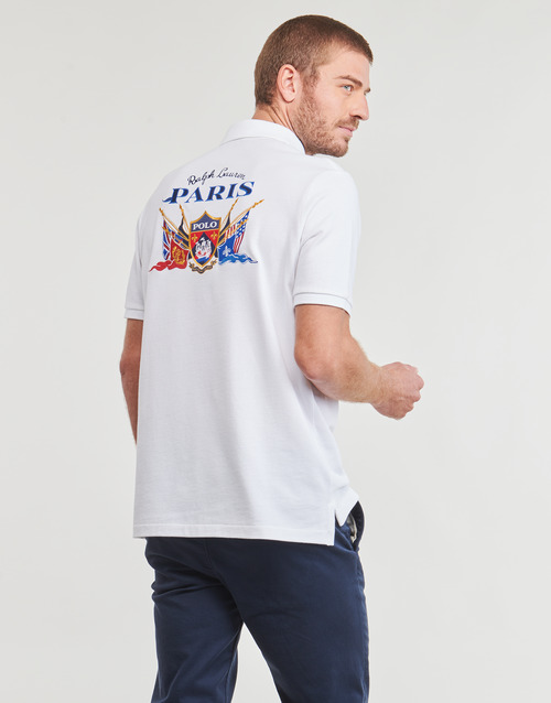 Polo Ralph Lauren - POLO COUPE DROITE EN COTON BRODE Blanco / Classic / Oxford / Blanco