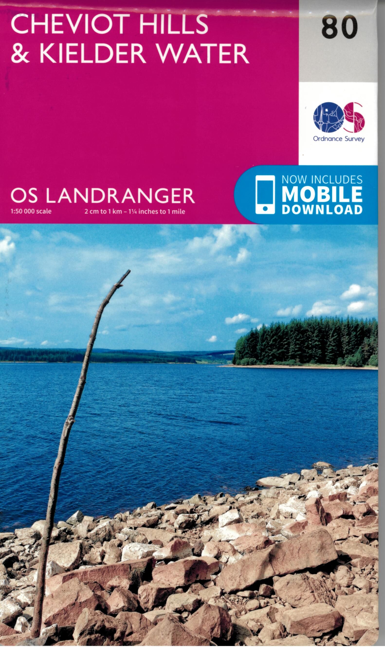 ORDNANCE SURVEY - 80 GB CHEVIOT HILLS 1 50 000