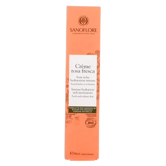 Crème visage hydratante Sanoflore Rosa Fresca
