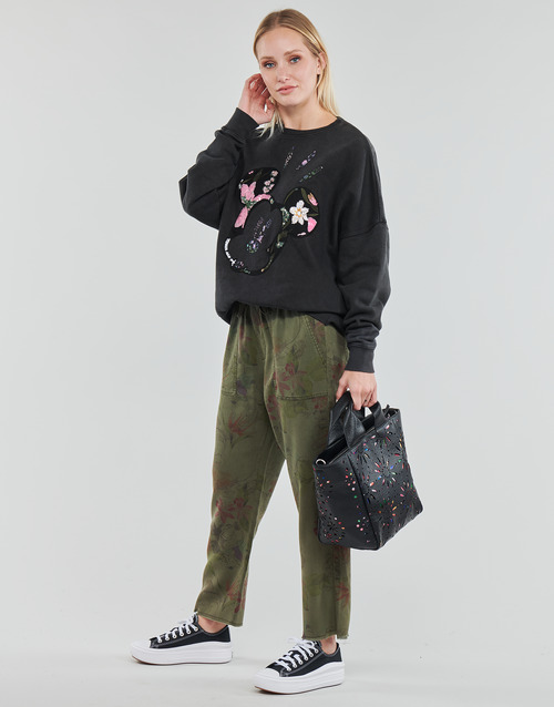 Desigual - PANT_MICKEY CAMO FLOWERS - kaki / Multicolore