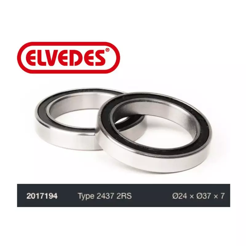 ELVEDES Roulement Type 2437 2RS diamètre 24 x diamètre 37 x 7