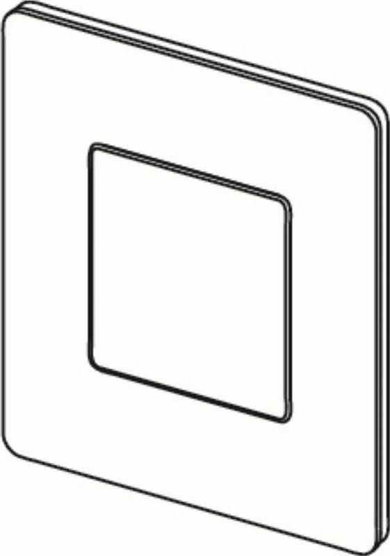 TECE - Filo Solid - Urinoir Drukplaat - Glans Wit - Instelbaar Spoelvolume 1,2 of 4 Liter