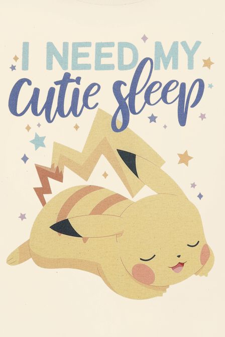 Enfants - Pikachu - I Need My Cutie Sleep | Pokémon T-shirt