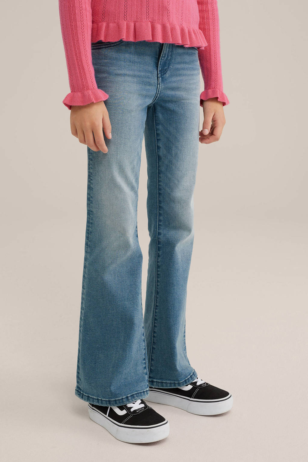 WE Fashion flared jeans mid blue