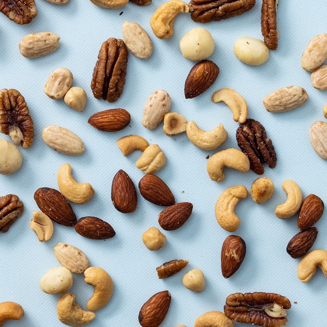 Macadamia notenmix gebrand gezouten