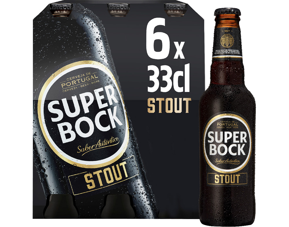 CERVEJA SUPER BOCK STOUT COM ÁLCOOL TARA PERDIDA 6X0.33L