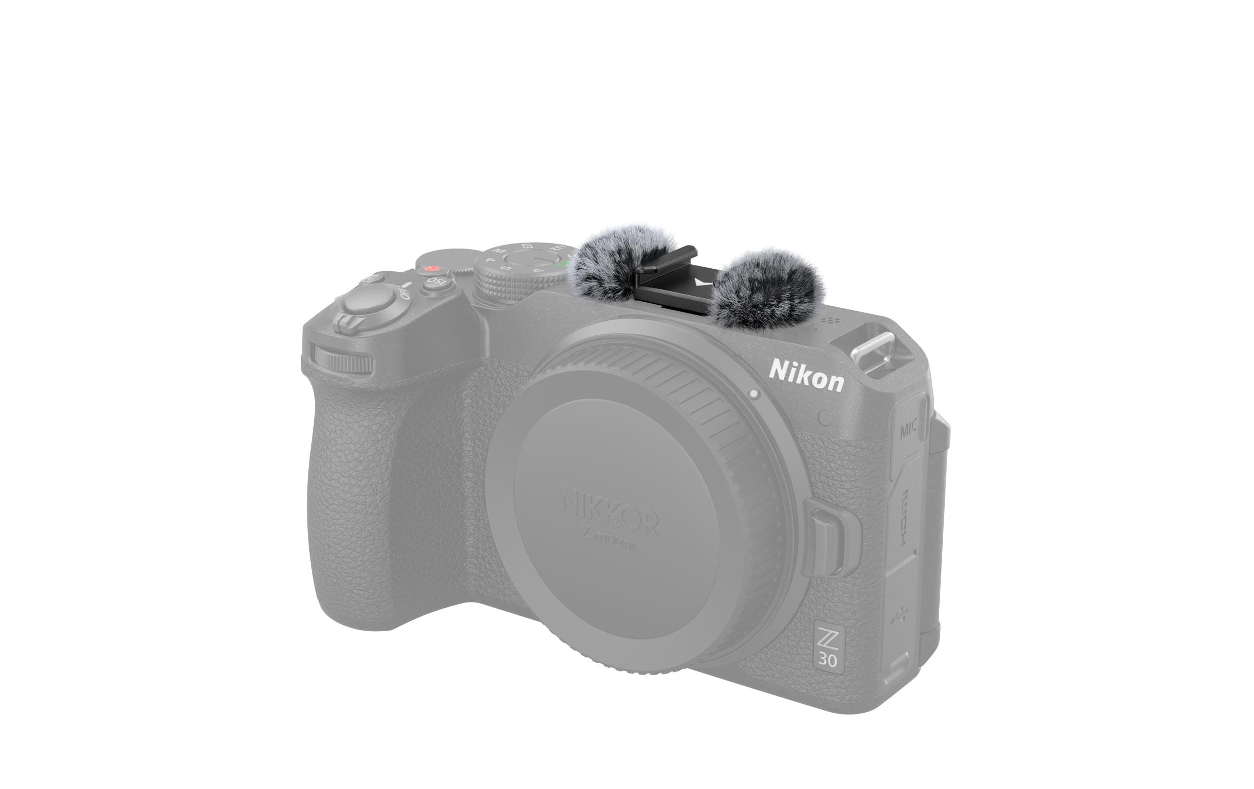 Adapter Windschutz für Nikon Z 30Windschutz mit Kaltschuhadapter für Nikon Z 30