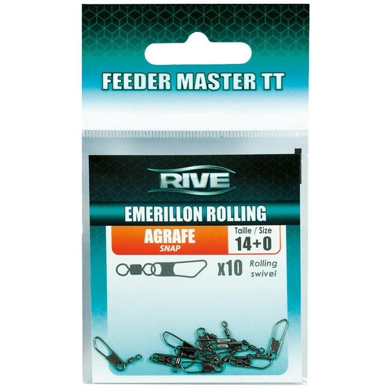 Emerillon Rolling Agrafe Rive Feeder Master Tt - Par 10