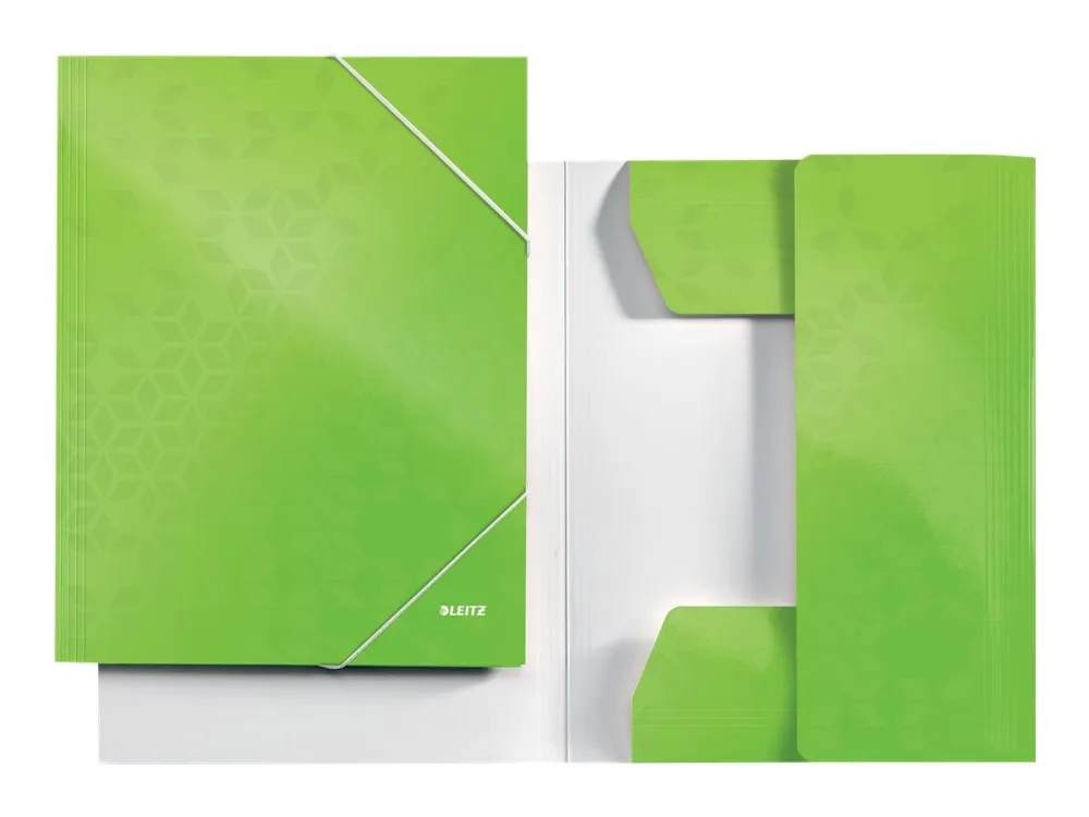 Leitz WOW - 3-folds mappe - for A4 (210 x 297 mm) - kapacitet: 250 ark - grøn