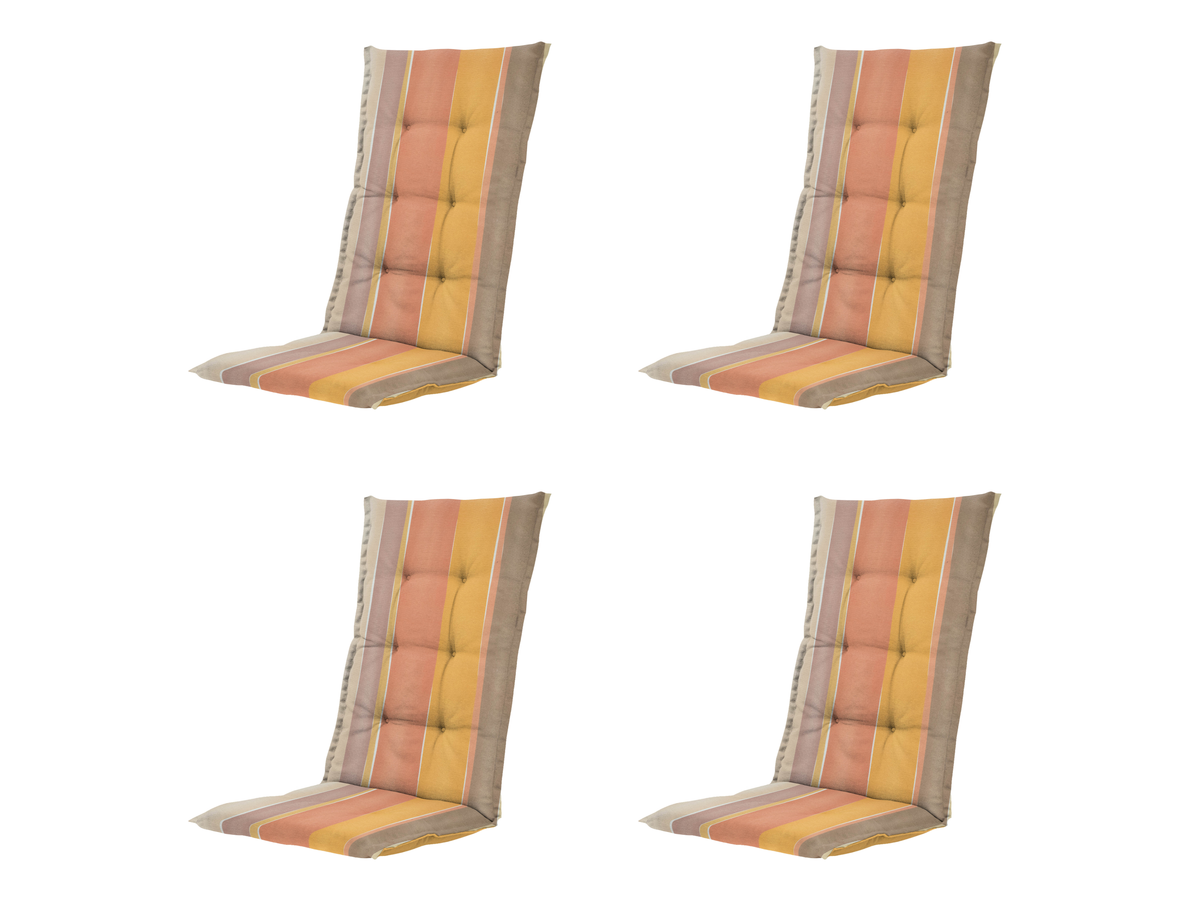 Madison Nox Multi tuinstoelkussen hoge rug - Set van 4