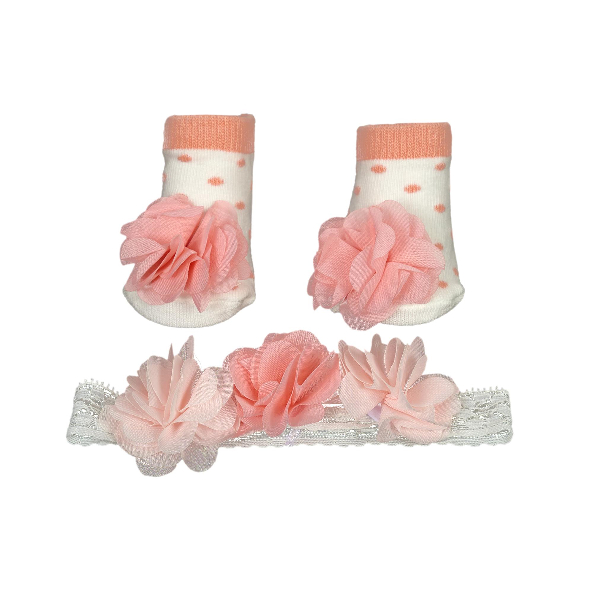 ENSEMBLE FILLE BANDEAU ET CHAUSSETTES