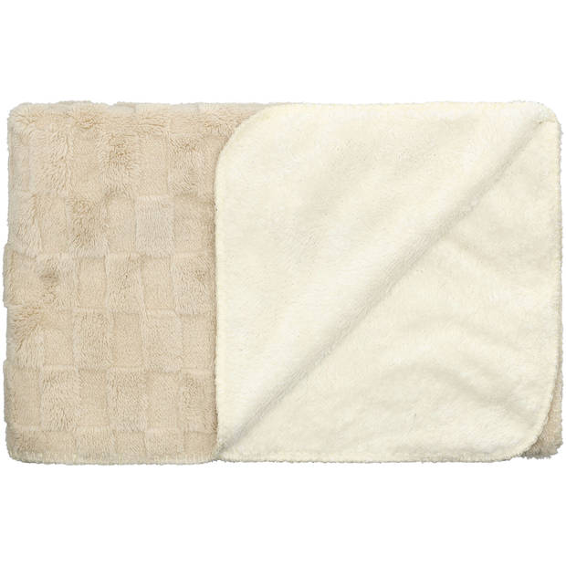Blokker plaid Anne - 130x160cm - beige