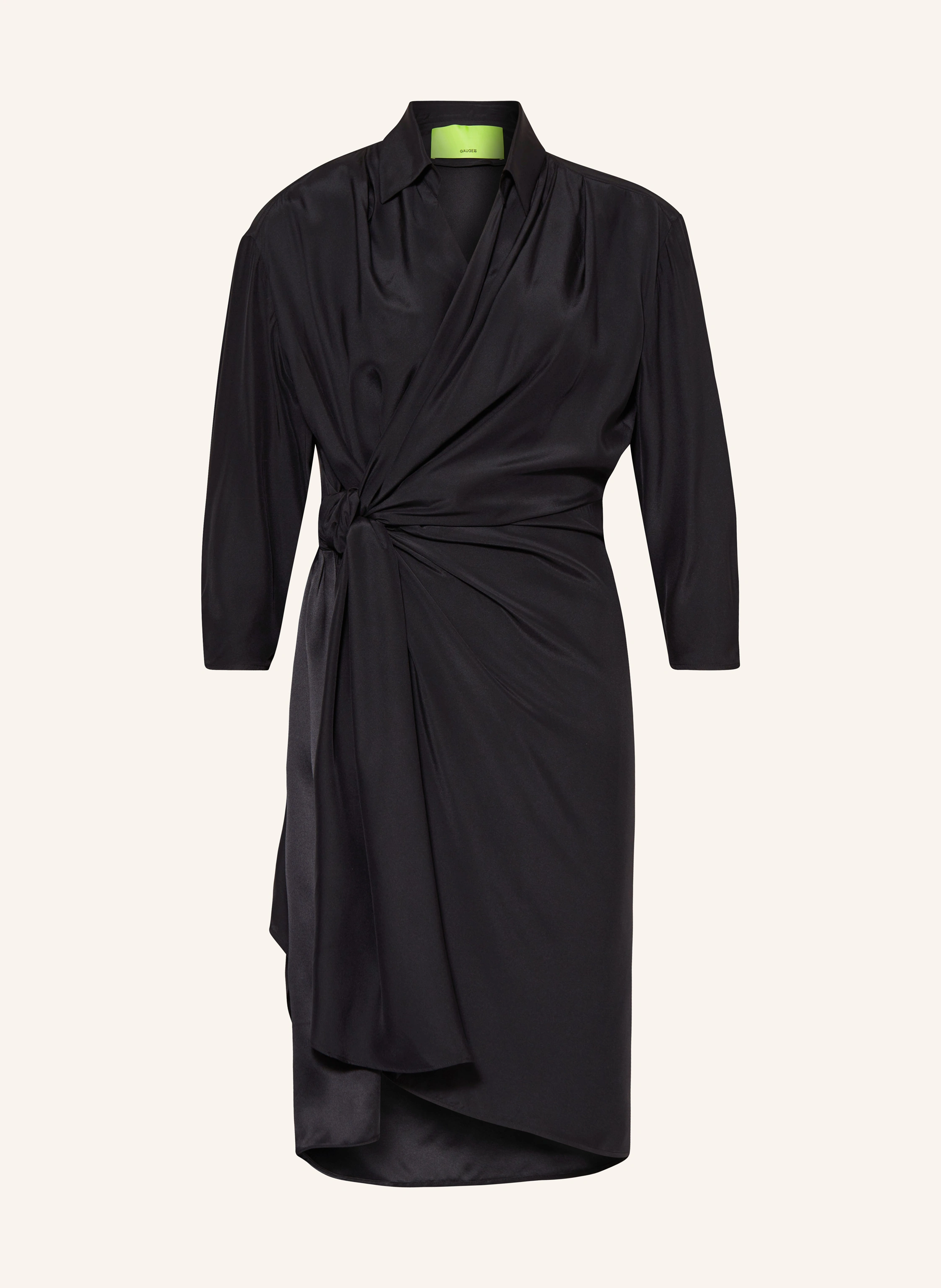 GAUGE81 Wickelkleid MIYA aus Seide mit 3/4-Arm