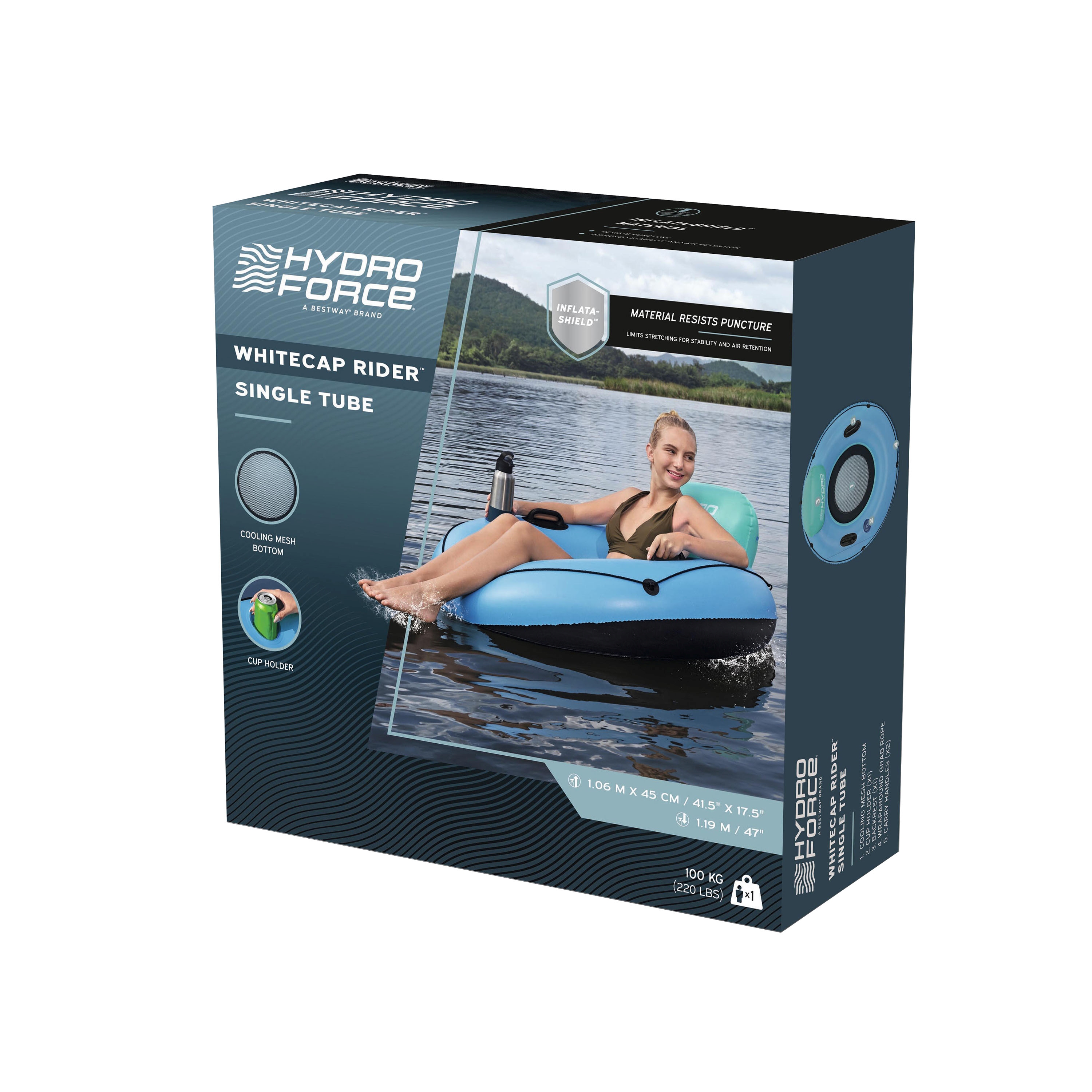 Schwimmring mit Rückenlehne White Cap Rider 122 cm