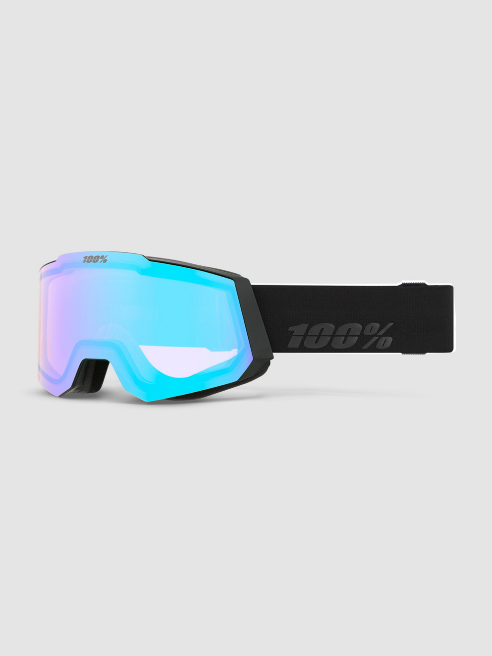 100Percent Snowcraft Hiper Black/Green Goggle mirror green lens