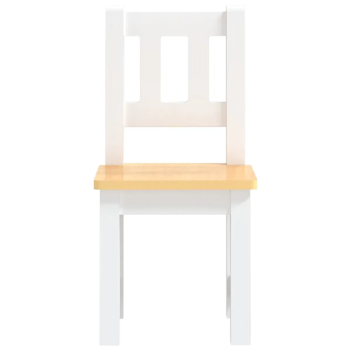 Vidaxl Ensemble table/chaises enfants 3 pcs - Blanc/Beige