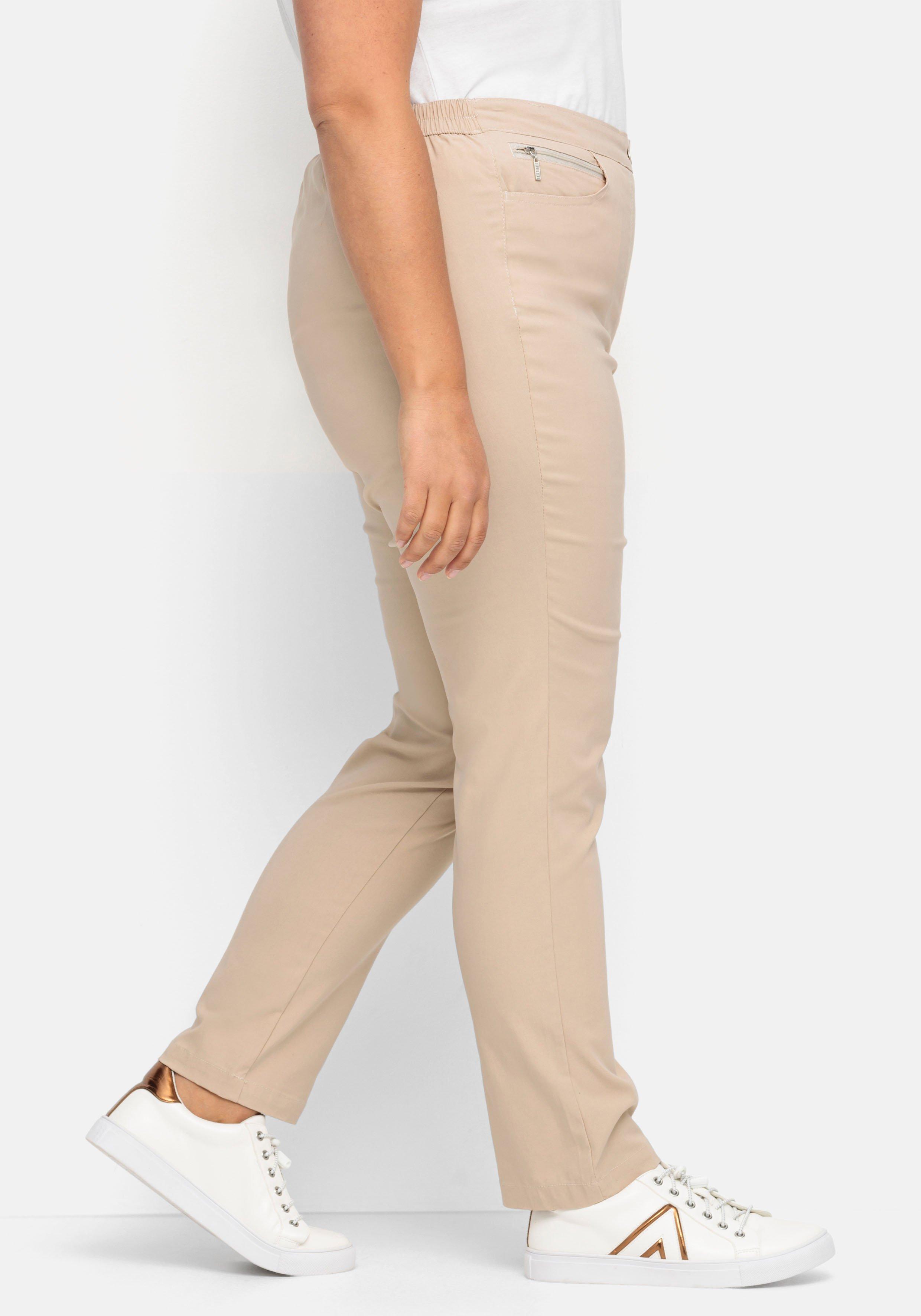 Gerade Bengalinhose mit schmalem Bein